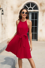 Load image into Gallery viewer, Spring Summer Women Clothing Solid Color Waist Tight Cami Dress Party Party Dress V neck Sleeveless Hem Dress