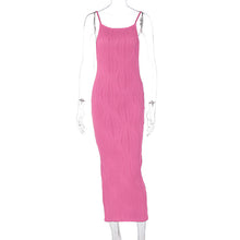 Load image into Gallery viewer, Summer Three Dimensional Line Sexy Sling Slim Fit Dress Women Clothing