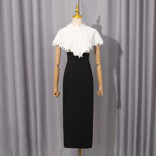 Load image into Gallery viewer, Elegant Socialite Chanel Dress High Grade Lace Stitching Shawl Slim Slimming Sheath Dress