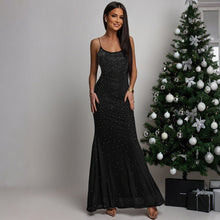 Load image into Gallery viewer, Sexy Strap Rhinestone Dress Party Dress for Women