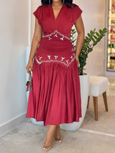 Load image into Gallery viewer, Women Elegant Slim Fit Rhinestone Rhinestone Ornament Sleeveless Dress