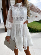 Load image into Gallery viewer, Sexy Lace Long Sleeve Dress