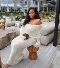 Load image into Gallery viewer, Beach Vacation Sexy Dress Knitted Hollow Out Cutout Out Off Neck Maxi Dress Blouse Summer Women's