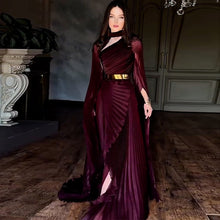 Load image into Gallery viewer, Summer Long Shawl Split Graceful Formal Dress Belt Dress