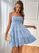 Load image into Gallery viewer, Women Clothing Summer off Neck Camisole Solid Color All Matching Texture Dress