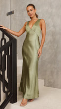 Load image into Gallery viewer, Women Dress Solid Color V neck Slim Fit Sexy Dress Evening Dress
