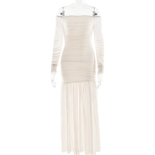 Load image into Gallery viewer, Summer off Shoulder Tube Top Dress Sexy Backless Pleated Slim Dress Women