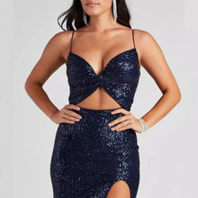 Load image into Gallery viewer, Women Cocktail Nightclub Club Beaded Elegant Sequ Dress