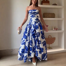 Load image into Gallery viewer, French Socialite Dress Tube Top High Waist Pleated Design Pettiskirt Women Dress