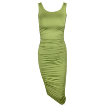 Load image into Gallery viewer, Summer Sexy Women Wear Solid Color Tight Backless Sleeveless Pleated Dress