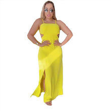 Load image into Gallery viewer, Women Solid Color Sleeveless Split Hip Strap Backless Dress