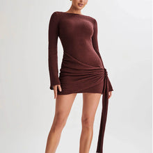 Load image into Gallery viewer, Short Women Summer High Grade Sexy Sexy Knitted Dress Short Women
