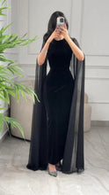 Load image into Gallery viewer, Autumn Winter Women Clothing Middle East Velvet Sheath Sleeve Dress