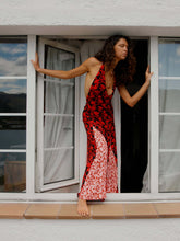 Load image into Gallery viewer, Women Clothing Fall Slim Fit Slim Backless Polka Dot Brace Maxi Dress Commuting