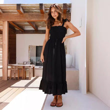 Load image into Gallery viewer, Fresh Sweet Simple Solid Color Sling Dress