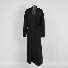 Load image into Gallery viewer, Women Knitted Long Sleeve Cardigan Sling Dress Set Autumn Soft Blouse