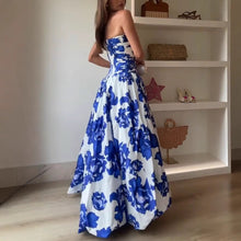 Load image into Gallery viewer, French Socialite Dress Tube Top High Waist Pleated Design Pettiskirt Women Dress