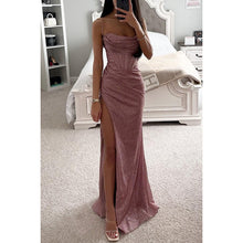 Load image into Gallery viewer, Party Suspenders Dress Loose Casual Slit Women Clothing Dress