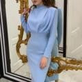 Load image into Gallery viewer, Autumn Waist-Controlled Western Solid Color Long Sleeve Dress