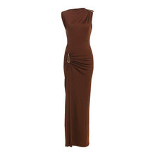Load image into Gallery viewer, Women Clothing Summer Sexy Slim Metal Decorative Sheath Sleeveless Dress