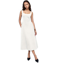Load image into Gallery viewer, Summer Niche Design Spring Summer round Neck Backless Waist Trimming Sleeveless Dress