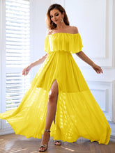 Load image into Gallery viewer, Women Clothing Off Shoulder Split Dress