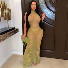 Load image into Gallery viewer, Summer Sexy Women Dress Fashionable Knitted Hollow Out Cutout Beach Dress