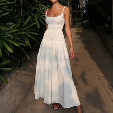 Load image into Gallery viewer, Women Clothing Pleated High Waist Cami Dress off Neck Sleeveless Sexy Dress
