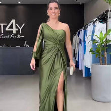 Load image into Gallery viewer, Spring Evening Dress Socialite Cinched Waist Slim Fit Maxi Dress Women