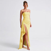 Load image into Gallery viewer, Dress Summer Sexy Side Slit Irregular Asymmetric Hip Wrapped Dress