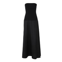 Load image into Gallery viewer, Women Clothing Spring Summer Sexy Tube Top Dress Slim Fitting Patchwork Dress