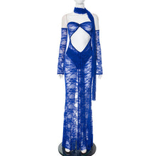 Load image into Gallery viewer, Summer Women Clothing Sexy Bandeau Matching Long Sleeve Lace Dress