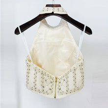 Load image into Gallery viewer, Goods Stars Heavy Industry Beads Diamond Metal Sheet Halterneck Vest Top Dress
