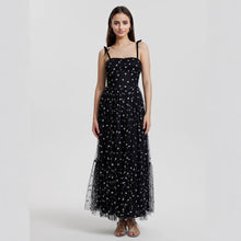 Load image into Gallery viewer, Graceful Summer Mesh High Waist Tied Dress
