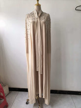 Load image into Gallery viewer, Spring Elegant Retro Exquisite Rhinestone Cape Shawl High Waist Slimming Dress