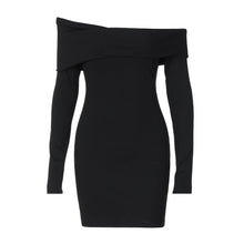 Load image into Gallery viewer, Women Clothing Autumn Slim Solid Color Sheath Dress