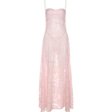 Load image into Gallery viewer, Summer Sexy See through Seaside Holiday Boning Corset Suspender Floral Dress