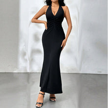 Load image into Gallery viewer, Sexy Backless Party Maxi Dress Elegant Party V Neck Halter Dress