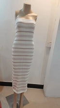 Load image into Gallery viewer, Striped Tube Top Tight Dress Beach Bohemian Casual Slim Fit Sheath Dress Women Summer