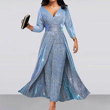 Load image into Gallery viewer, Cocktail Dress Double Sided Sequined Large Dress Tube Top Sexy Jumpsuit