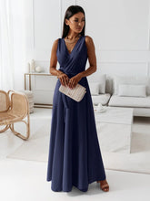 Load image into Gallery viewer, Women Clothing Tied V Neck Evening Party Maxi Dress Women