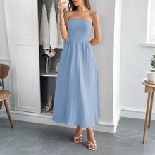 Load image into Gallery viewer, Women Clothing Summer Elegant Tube Top A line Dress