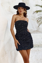 Load image into Gallery viewer, Women Clothing Sexy Wild Three Dimensional Floral Tube Top Package Hip Dress