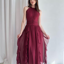 Load image into Gallery viewer, Summer Women Clothing French Ruffled Waist Slimming Dress
