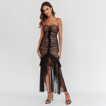 Load image into Gallery viewer, Summer Tube Top Sleeveless Backless Dress Sexy Slim Mid Length Dress
