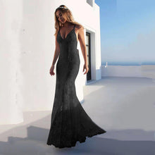 Load image into Gallery viewer, Women Sexy V neck White Cami Maxi Dress