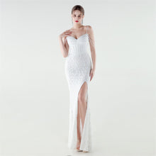 Load image into Gallery viewer, Heavy Industry Sequin Beaded Boning Corset Waist Tight Evening Dress