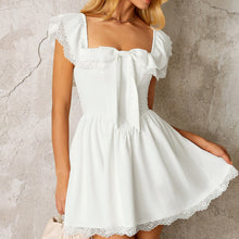 Load image into Gallery viewer, Summer Lace Splicing Sling Dress Sexy Sexy Backless off Shoulder A line Dress