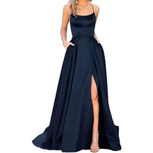 Load image into Gallery viewer, Bridesmaid Dress Long Maxi Dress Small Trailing Strap Solid Color Cocktail Evening Dress