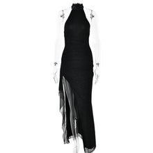 Load image into Gallery viewer, Sexy Women Wear Autumn Sexy Sleeveless Halter Backless Slim Fit Slit Dress